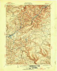 Penfield Pennsylvania Historical topographic map, 1:62500 scale, 15 X 15 Minute, Year 1929