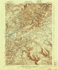 Penfield Pennsylvania Historical topographic map, 1:62500 scale, 15 X 15 Minute, Year 1932