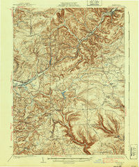 Penfield Pennsylvania Historical topographic map, 1:62500 scale, 15 X 15 Minute, Year 1932