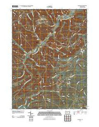 Penfield Pennsylvania Historical topographic map, 1:24000 scale, 7.5 X 7.5 Minute, Year 2010