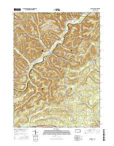 Penfield Pennsylvania Current topographic map, 1:24000 scale, 7.5 X 7.5 Minute, Year 2016