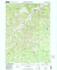 Penfield Pennsylvania Historical topographic map, 1:24000 scale, 7.5 X 7.5 Minute, Year 1993