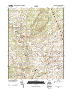 Perkiomenville Pennsylvania Historical topographic map, 1:24000 scale, 7.5 X 7.5 Minute, Year 2013