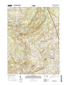 Perkiomenville Pennsylvania Current topographic map, 1:24000 scale, 7.5 X 7.5 Minute, Year 2016