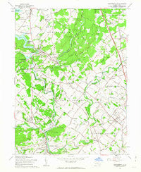Perkiomenville Pennsylvania Historical topographic map, 1:24000 scale, 7.5 X 7.5 Minute, Year 1960