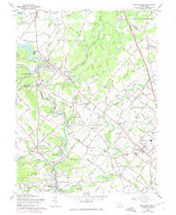 Perkiomenville Pennsylvania Historical topographic map, 1:24000 scale, 7.5 X 7.5 Minute, Year 1960