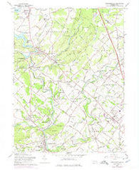 Perkiomenville Pennsylvania Historical topographic map, 1:24000 scale, 7.5 X 7.5 Minute, Year 1960
