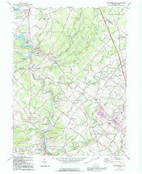 Perkiomenville Pennsylvania Historical topographic map, 1:24000 scale, 7.5 X 7.5 Minute, Year 1992