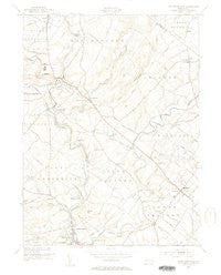 Perkiomenville Pennsylvania Historical topographic map, 1:24000 scale, 7.5 X 7.5 Minute, Year 1953