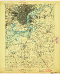 Philadelphia Pennsylvania Historical topographic map, 1:62500 scale, 15 X 15 Minute, Year 1898