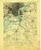 Philadelphia Pennsylvania Historical topographic map, 1:62500 scale, 15 X 15 Minute, Year 1898