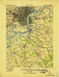 Philadelphia Pennsylvania Historical topographic map, 1:62500 scale, 15 X 15 Minute, Year 1920