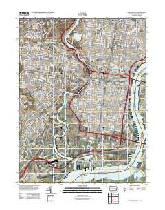 Philadelphia Pennsylvania Historical topographic map, 1:24000 scale, 7.5 X 7.5 Minute, Year 2011