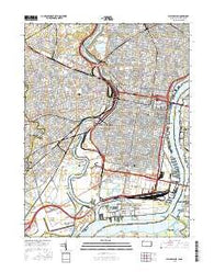 Philadelphia Pennsylvania Current topographic map, 1:24000 scale, 7.5 X 7.5 Minute, Year 2016