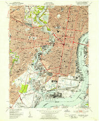 Philadelphia Pennsylvania Historical topographic map, 1:24000 scale, 7.5 X 7.5 Minute, Year 1949