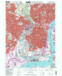 Philadelphia Pennsylvania Historical topographic map, 1:24000 scale, 7.5 X 7.5 Minute, Year 1995