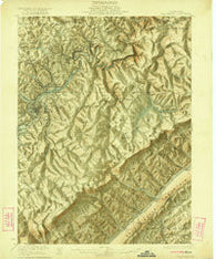 Philipsburg Pennsylvania Historical topographic map, 1:62500 scale, 15 X 15 Minute, Year 1922
