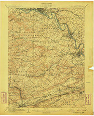 Phoenixville Pennsylvania Historical topographic map, 1:62500 scale, 15 X 15 Minute, Year 1906