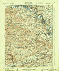 Phoenixville Pennsylvania Historical topographic map, 1:62500 scale, 15 X 15 Minute, Year 1906