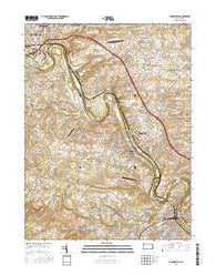 Phoenixville Pennsylvania Current topographic map, 1:24000 scale, 7.5 X 7.5 Minute, Year 2016