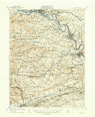 Phoenixville Pennsylvania Historical topographic map, 1:62500 scale, 15 X 15 Minute, Year 1906