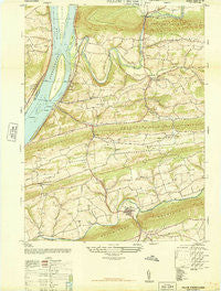 Pillow Pennsylvania Historical topographic map, 1:24000 scale, 7.5 X 7.5 Minute, Year 1947