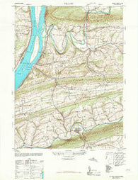 Pillow Pennsylvania Historical topographic map, 1:24000 scale, 7.5 X 7.5 Minute, Year 1947