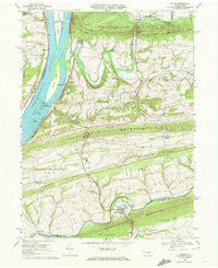 Pillow Pennsylvania Historical topographic map, 1:24000 scale, 7.5 X 7.5 Minute, Year 1969