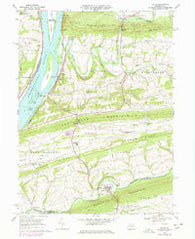 Pillow Pennsylvania Historical topographic map, 1:24000 scale, 7.5 X 7.5 Minute, Year 1969