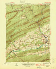 Pine Grove Pennsylvania Historical topographic map, 1:31680 scale, 7.5 X 7.5 Minute, Year 1946