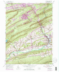 Pine Grove Pennsylvania Historical topographic map, 1:24000 scale, 7.5 X 7.5 Minute, Year 1954