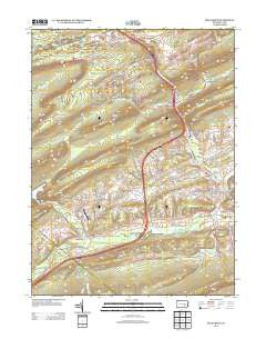 Pine Grove Pennsylvania Historical topographic map, 1:24000 scale, 7.5 X 7.5 Minute, Year 2013