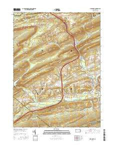 Pine Grove Pennsylvania Current topographic map, 1:24000 scale, 7.5 X 7.5 Minute, Year 2016