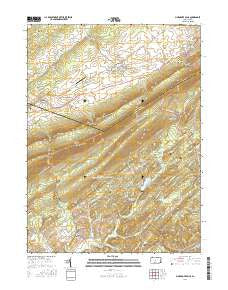 Pine Grove Mills Pennsylvania Current topographic map, 1:24000 scale, 7.5 X 7.5 Minute, Year 2016