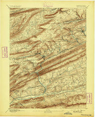 Pinegrove Pennsylvania Historical topographic map, 1:62500 scale, 15 X 15 Minute, Year 1892