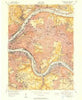 Pittsburg East Pennsylvania Historical topographic map, 1:24000 scale, 7.5 X 7.5 Minute, Year 1951