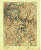Pittsburgh Pennsylvania Historical topographic map, 1:62500 scale, 15 X 15 Minute, Year 1907