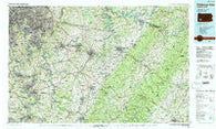 Pittsburgh East Pennsylvania Historical topographic map, 1:100000 scale, 30 X 60 Minute, Year 1986