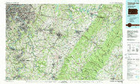 Pittsburgh East Pennsylvania Historical topographic map, 1:100000 scale, 30 X 60 Minute, Year 1986