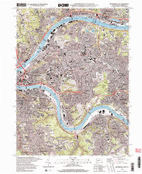 Pittsburgh East Pennsylvania Historical topographic map, 1:24000 scale, 7.5 X 7.5 Minute, Year 1997