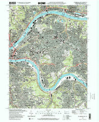 Pittsburgh East Pennsylvania Historical topographic map, 1:24000 scale, 7.5 X 7.5 Minute, Year 1997