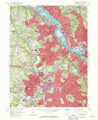 Pittsburgh West Pennsylvania Historical topographic map, 1:24000 scale, 7.5 X 7.5 Minute, Year 1960