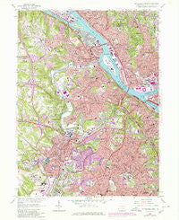 Pittsburgh West Pennsylvania Historical topographic map, 1:24000 scale, 7.5 X 7.5 Minute, Year 1960