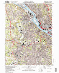 Pittsburgh West Pennsylvania Historical topographic map, 1:24000 scale, 7.5 X 7.5 Minute, Year 1997