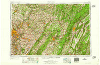 Pittsburgh Pennsylvania Historical topographic map, 1:250000 scale, 1 X 2 Degree, Year 1959