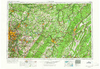 Pittsburgh Pennsylvania Historical topographic map, 1:250000 scale, 1 X 2 Degree, Year 1958