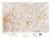 Pittsburgh Pennsylvania Historical topographic map, 1:250000 scale, 1 X 2 Degree, Year 1954