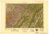 Pittsburgh Pennsylvania Historical topographic map, 1:250000 scale, 1 X 2 Degree, Year 1953