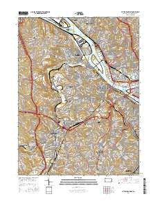 Pittsburgh West Pennsylvania Current topographic map, 1:24000 scale, 7.5 X 7.5 Minute, Year 2016