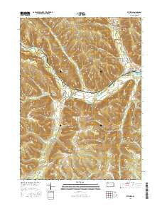 Pittsfield Pennsylvania Current topographic map, 1:24000 scale, 7.5 X 7.5 Minute, Year 2016